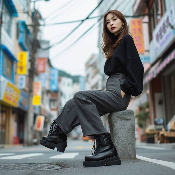 黑色休闲裤配什么颜色鞋子，黑裤子配色宝典：这样搭鞋子显高又时髦