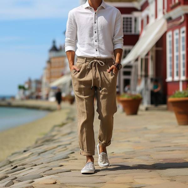 卡其色裤子配什么颜色鞋子，卡其裤穿搭指南：最佳鞋色搭配方案