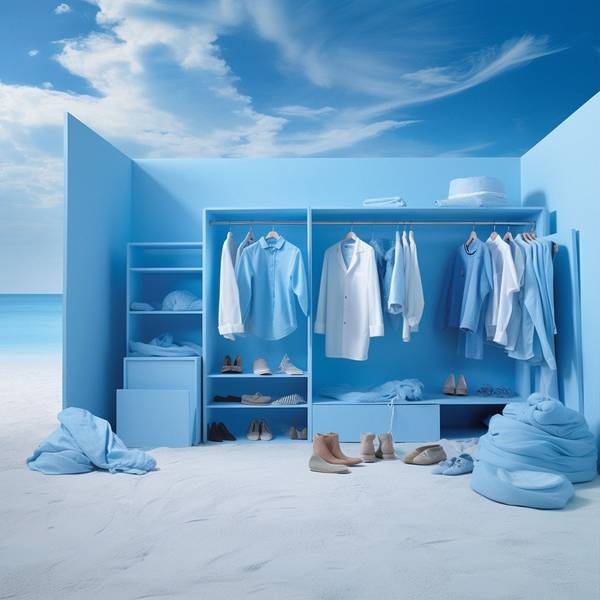 天蓝色配什么颜色好看,天蓝色搭配这些色彩展现绝美视觉盛宴