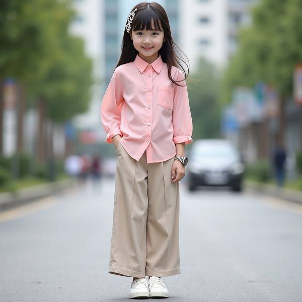 杏色衣服搭配什么颜色裤子，杏色调配美学：五种适配裤装颜色的万能方案