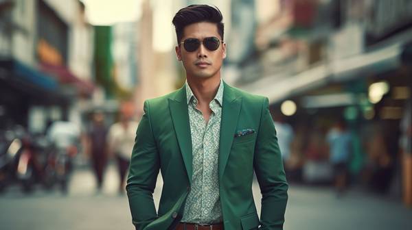 草绿色裤子配什么颜色上衣，草绿色裤子的万能配色指南让你轻松出彩