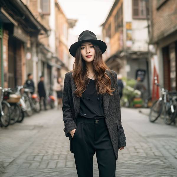 黑裤子配什么颜色上衣，黑色裤子搭配这几种上衣颜色经典又显气质