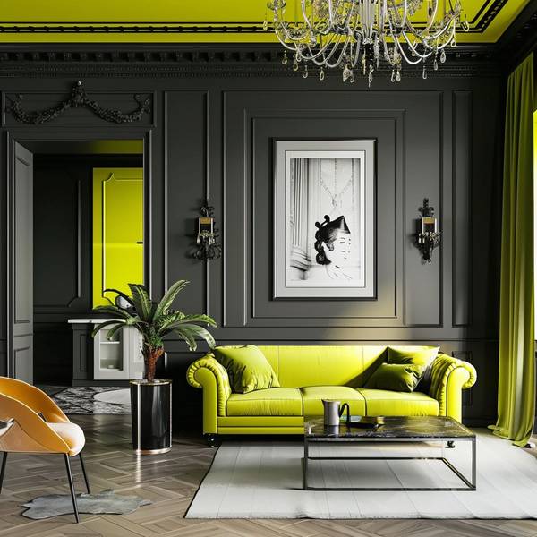 黄绿色搭配什么颜色好看，黄绿色搭配这4种高级配色让家装时髦翻倍