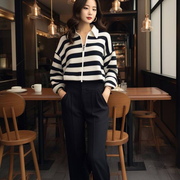 深蓝色裤子配什么颜色上衣好看，深蓝长裤配色指南 四种经典上衣搭配方案