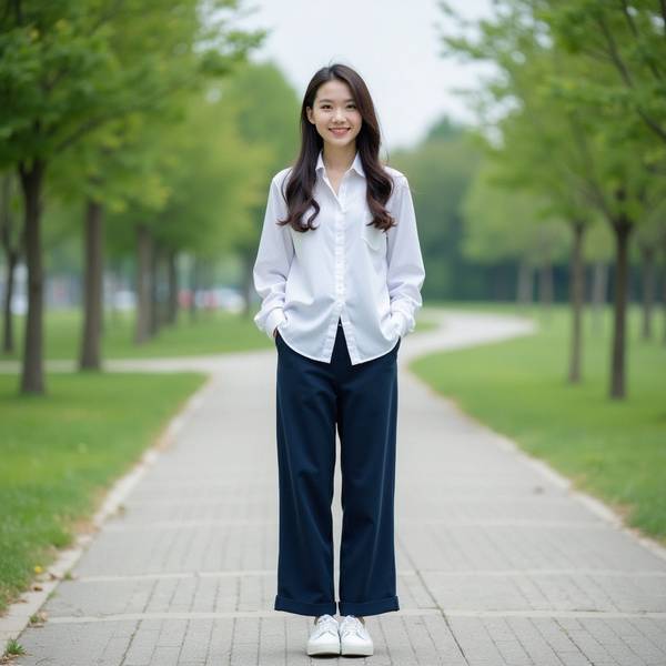 深蓝色裤子配什么颜色上衣,深蓝色裤子的配色指南25款百搭上衣选择