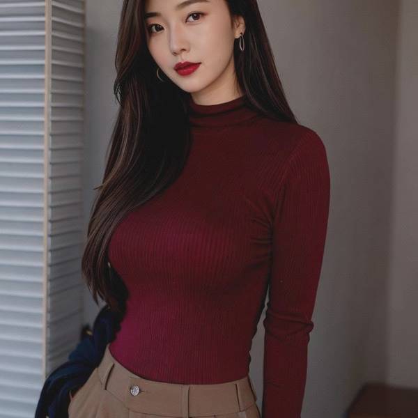 酒红色上衣配什么颜色裤子，酒红上衣搭配这三种显白神裤绝美