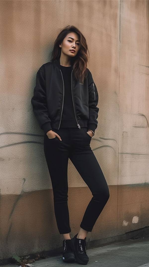 黑裤子配什么颜色上衣，黑色裤子搭配这几种上衣颜色经典又显气质