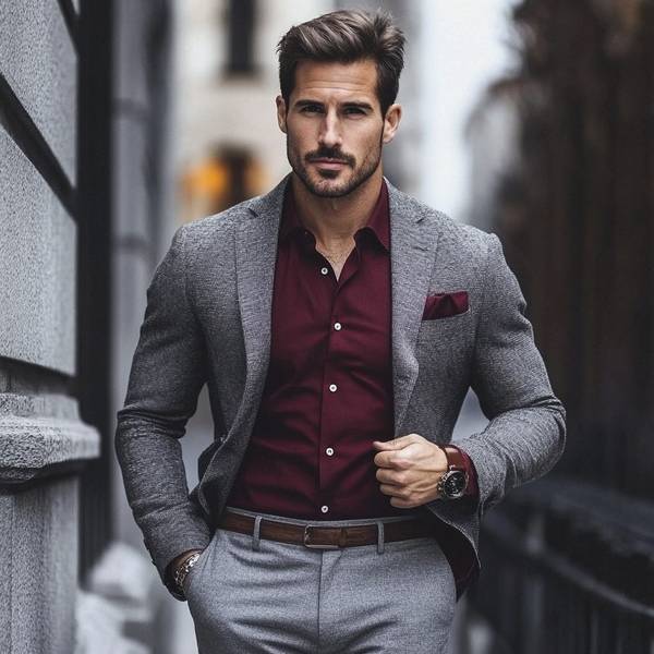 深灰色裤子配什么颜色上衣，25种深灰色裤子配色技巧与上衣搭配指南