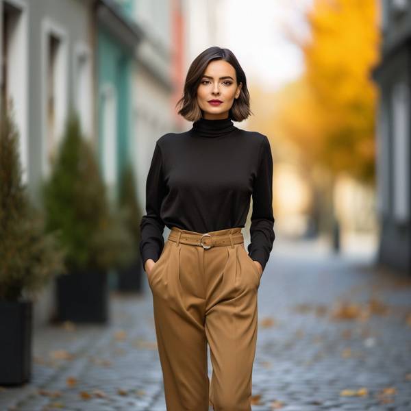 黑色上衣配什么颜色的裤子,黑色上衣搭配各种颜色裤子的完美指南