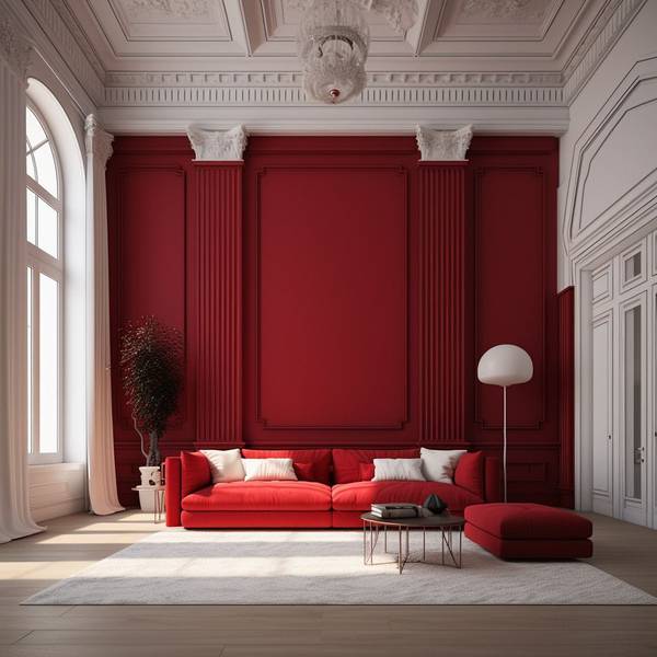 什么颜色和什么颜色搭配是红色，《红焰映金的激情密码：5组惊艳配色方案解锁奢华时尚》