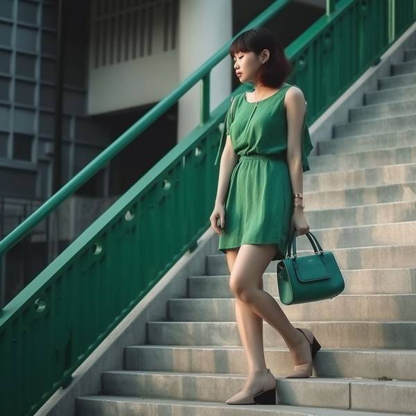 绿色凉鞋配什么衣服，绿色凉鞋穿搭指南轻松搭配时髦夏日造型