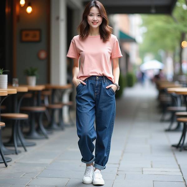 粉色裤子搭配什么颜色上衣，粉色裤子配这5种颜色上衣洋气又显白