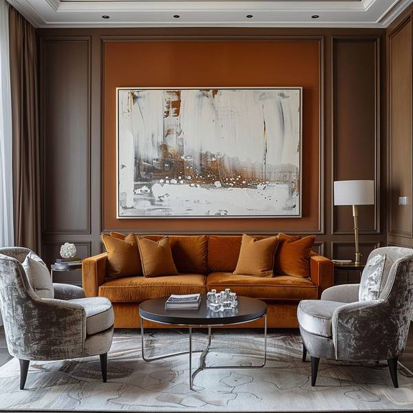 灰色和什么颜色搭配好看,高级灰与爱马仕橙的绝美配色方案