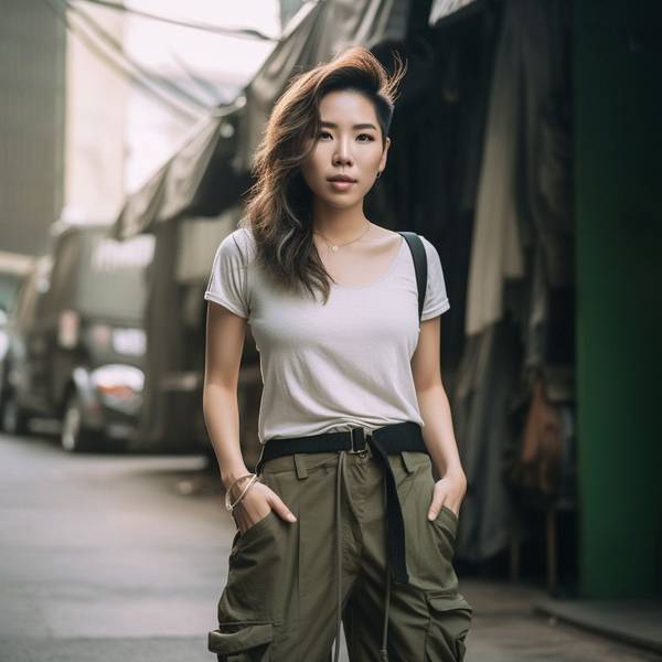 军绿色裤子配什么颜色上衣，军绿色裤子配这五种高级显白色系最吸睛