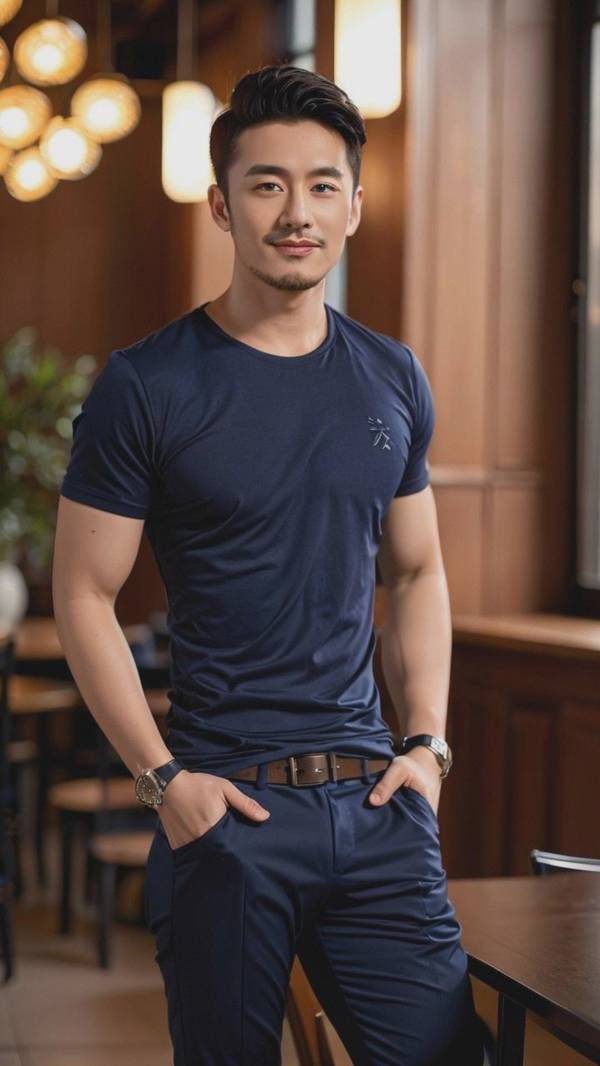 深蓝色短袖配什么颜色裤子，深蓝短袖最佳配色方案推荐五种裤装选择