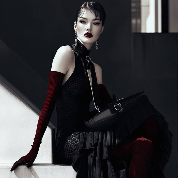 红色和什么颜色搭配好看,红色与黑色永恒的经典搭配美学