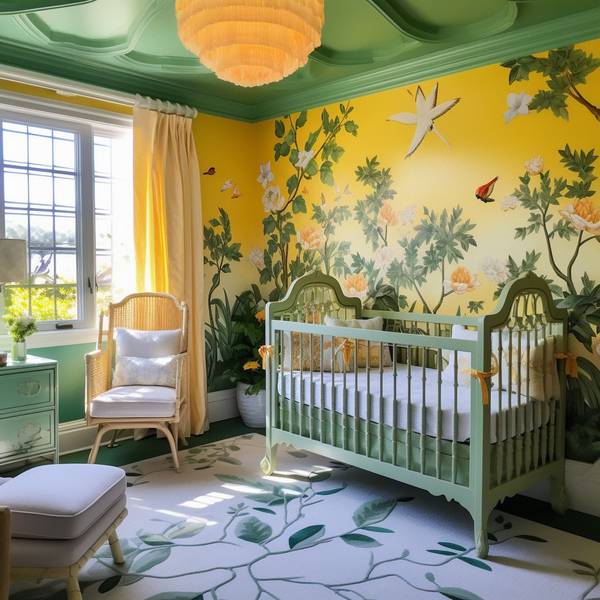 黄绿色搭配什么颜色好看，黄绿色搭配这4种高级配色让家装时髦翻倍