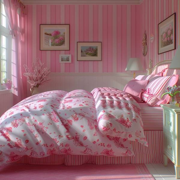 粉色和什么颜色搭配好看，柔情蜜粉与暖棕，浪漫温馨的色彩共舞