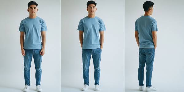 藏青色t恤配什么颜色裤子,藏青T恤的25种裤子配色方案轻松驾驭休闲与商务风