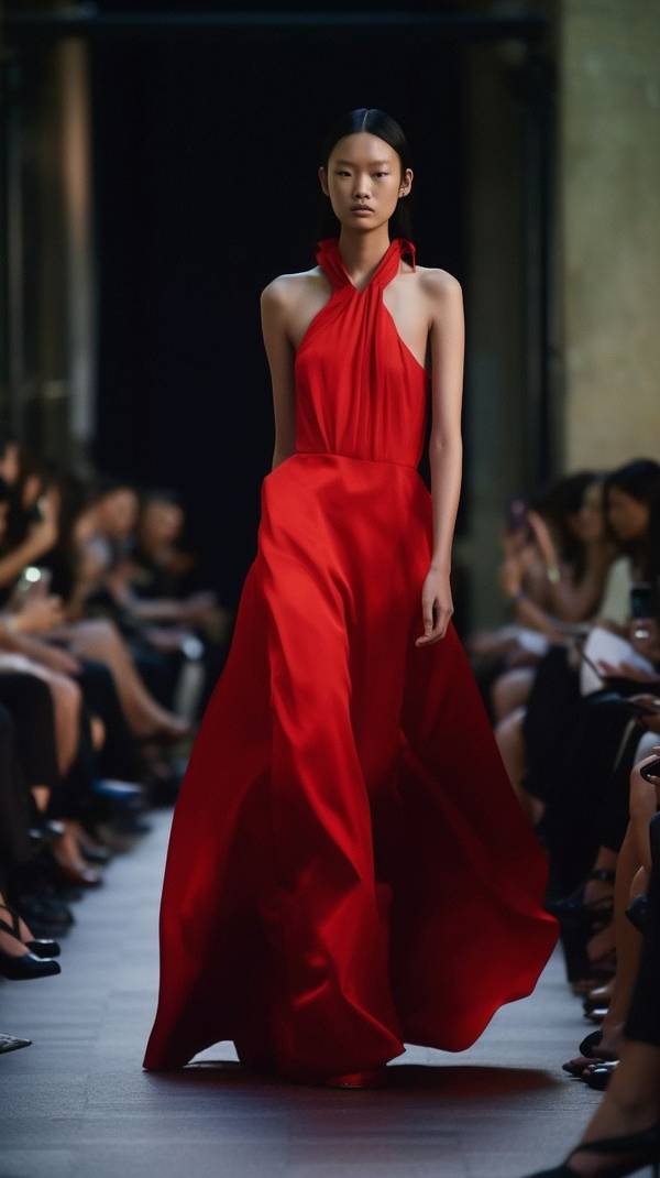 红色裙子配什么颜色上衣,红裙穿搭指南:五种绝美配色方案解锁优雅魅力