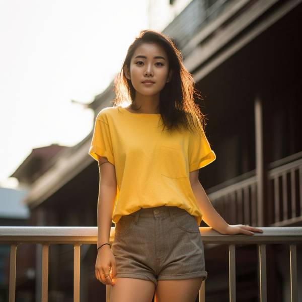 黄色短裤配什么颜色上衣，16组黄短裤配色方案打造夏日清爽穿搭